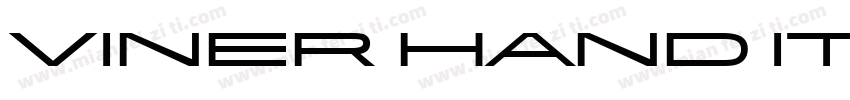 Viner Hand ITC Std Regular字体转换